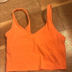 Lululemon Athletica Bright Orange Sports Bra